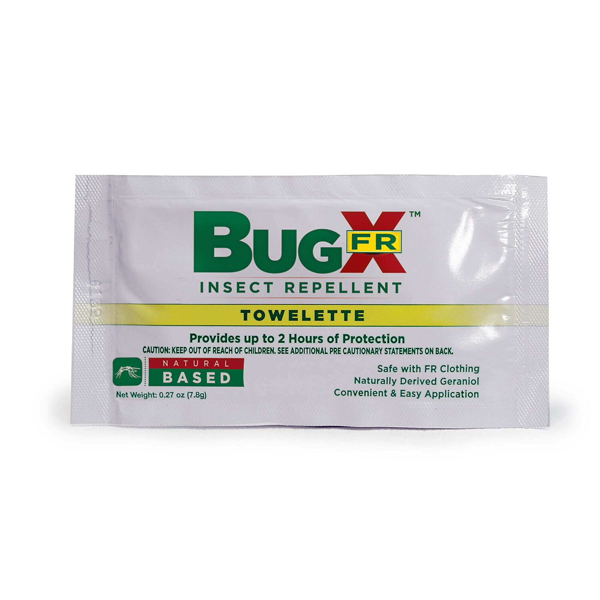 Aero Healthcare BugX DEET-Free Insect Repellent Wipes — 100/Box, Plant-Based, Non-Flammable, Model# 12842
